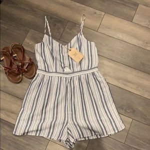 Super cute striped romper